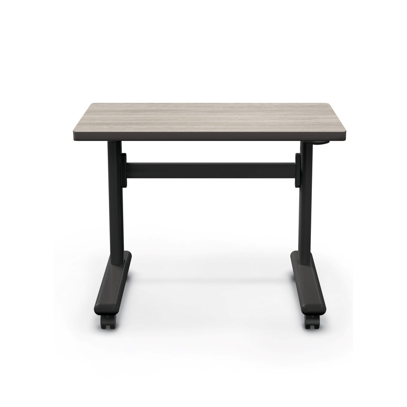MooreCo Hierarchy Height Adjustable Sit to Standing Flip Top Student